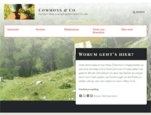Tablet Screenshot of commons.at