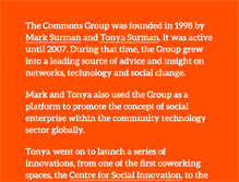 Tablet Screenshot of commons.ca